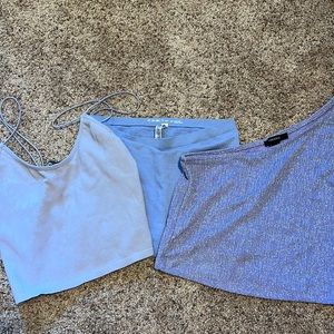 Bundle of purple tank tops